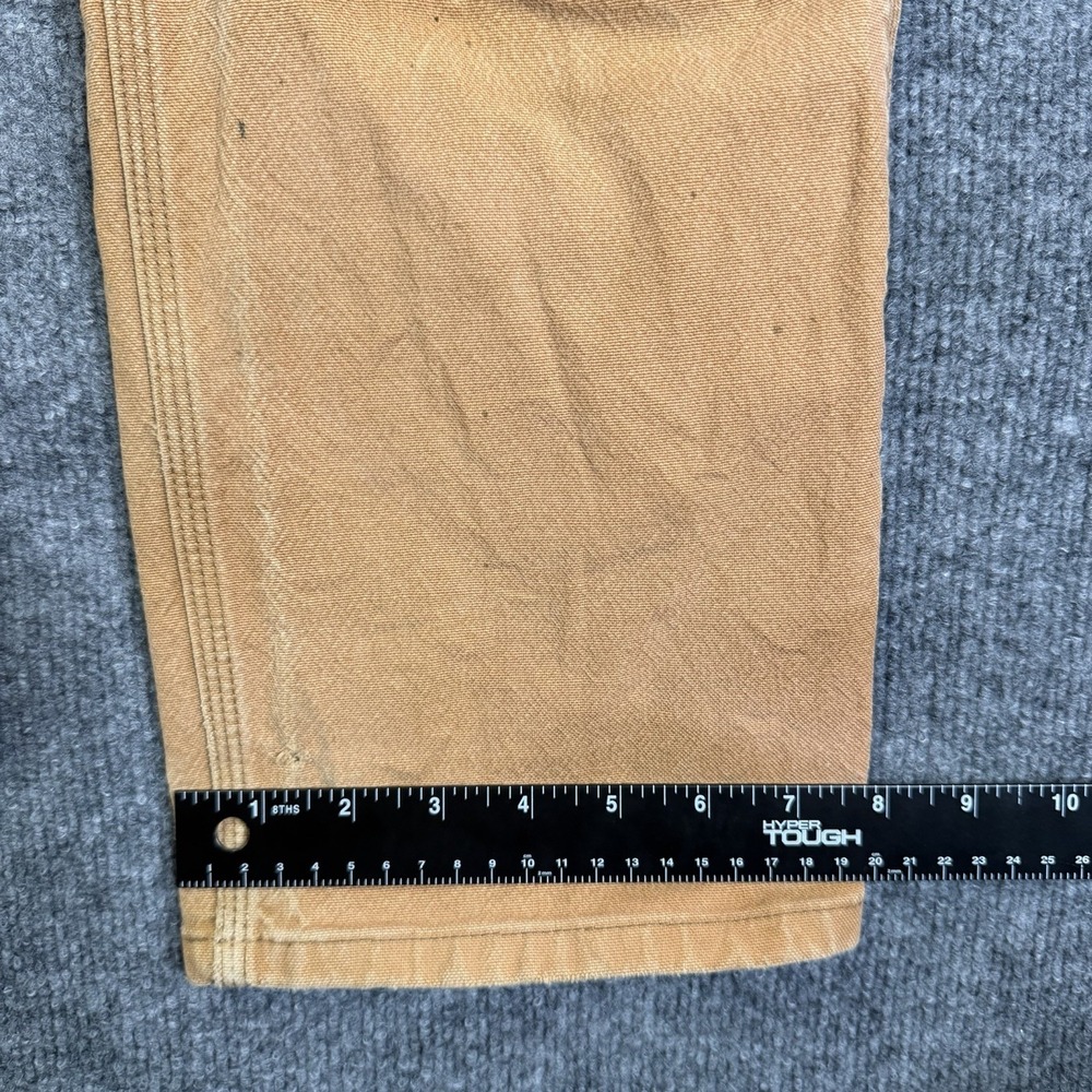 Carhartt Dungaree Pants Men 31x34 Brown Double Knee Canvas Utility Carpenter - Picture 8 of 16